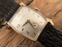 Load image into Gallery viewer, Bulova Large Decorative Tonneau Case and Scripty Numerals and Shark Strap , Manual, 25.5x39mm