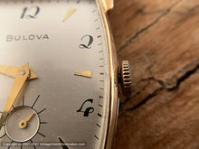 Load image into Gallery viewer, Bulova Large Decorative Tonneau Case and Scripty Numerals and Shark Strap , Manual, 25.5x39mm