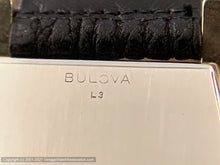 Load image into Gallery viewer, Bulova Large Decorative Tonneau Case and Scripty Numerals and Shark Strap , Manual, 25.5x39mm