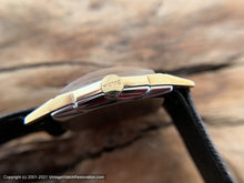 Load image into Gallery viewer, Bulova c.1946 in Angular Case, Domed Crystal and Near Perfect Silver Dial, Manual, 25x36