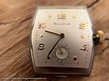 Load image into Gallery viewer, Bulova Tonneau Case with Quadrant Glass Crystal, Manual, 26.5x37.5mm
