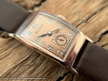 Load image into Gallery viewer, Bulova Copper Dial in a 14K Rose-Gold Rectangular Case, Manual, 21.5x39mm