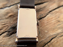 Load image into Gallery viewer, Bulova Copper Dial in a 14K Rose-Gold Rectangular Case, Manual, 21.5x39mm