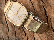 Load image into Gallery viewer, Bulova NOS Perfect Original Silver Dial in Octagonal Case, with Original Box, Manual, 27x35mm