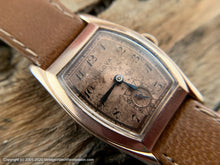 Load image into Gallery viewer, Bulova Tonneau Case Copper Patina Dial, Manual, 26x38mm