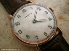 Load image into Gallery viewer, Early Certina Pink Gold Tear Drop Case, Manual, 33mm