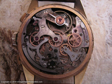 Load image into Gallery viewer, Charles Nicolet Tramelan Brownish-Copper Chrono Dial, Manual, Huge 37mm