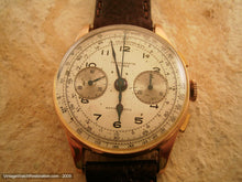 Load image into Gallery viewer, Original 18K Rose Gold Chronograph Suisse, Manual, Very Large 37mm