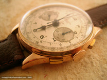 Load image into Gallery viewer, Original 18K Rose Gold Chronograph Suisse, Manual, Very Large 37mm