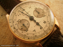 Load image into Gallery viewer, Original 18K Rose Gold Chronograph Suisse, Manual, Very Large 37mm