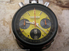 Load image into Gallery viewer, Citizen 'Bull Head' Yellow Dial Chronograph, Model 8110, Automatic, Huge 38x42mm