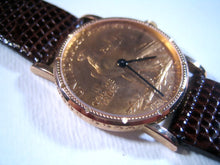 Load image into Gallery viewer, Corum Rare $10 Indian Head Gold Coin, Manual, 29mm