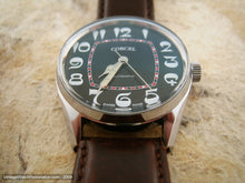 Load image into Gallery viewer, Cool Black Dial Corcel with Most Unusual Art Nouveau Styled Numbers, Automatic, 33mm