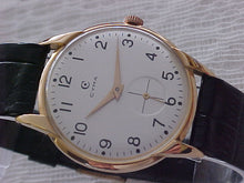 Load image into Gallery viewer, Cyma Solid 18k, Fancy Lugs, Manual, Large 35mm