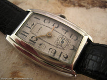 Load image into Gallery viewer, Cyma Art Nouveau Style Numbered Dial on Early Tank-Shaped Case, Manual, 27x32mm
