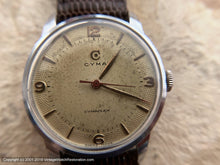 Load image into Gallery viewer, Cyma Cymaflex Perfectly Patinaed Dial circa WWII, Manual, 30.5mm