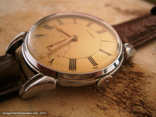 Load image into Gallery viewer, Cyma Golden Dial with Roman Design Numbers, Manual, Very Large 37.5mm