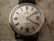 Load image into Gallery viewer, Near mint Cyma 'Navystar' Silver Dial with Date, Automatic, Large 35mm