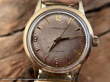 Load image into Gallery viewer, Caravelle with Light Golden Caramel Dial and Original Western Electric (a Bell Company) Logo Bracelet, Manual, 32mm