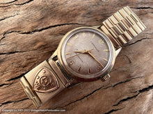 Load image into Gallery viewer, Caravelle with Light Golden Caramel Dial and Original Western Electric (a Bell Company) Logo Bracelet, Manual, 32mm