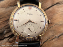 Load image into Gallery viewer, Certina Pearl Light Patina Dial in Rare Pin Cushion Bezel Case with Original Certina Box, Manual, 37mm