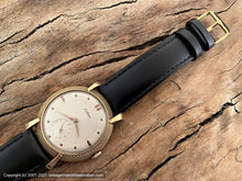 Load image into Gallery viewer, Certina Pearl Light Patina Dial in Rare Pin Cushion Bezel Case with Original Certina Box, Manual, 37mm