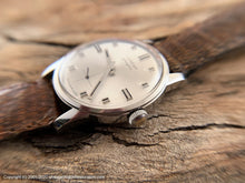 Load image into Gallery viewer, Cortebert 'Youngster' Silver Dial with Squared off Markers and Hands, with Original Box, Manual, 34.5mm