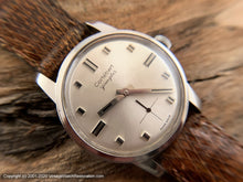Load image into Gallery viewer, Cortebert 'Youngster' Silver Dial with Squared off Markers and Hands, with Original Box, Manual, 34.5mm