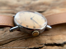 Load image into Gallery viewer, Cortebert from 1940s with Stellar Rust-Coppery Two-Tone Dial, Manual, Large 35mm