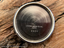Load image into Gallery viewer, Croton' Equator', Original Textured Linen Dial with Golden Numerals, Manual, 30mm