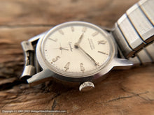 Load image into Gallery viewer, Croton' Equator', Original Textured Linen Dial with Golden Numerals, Manual, 30mm