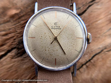 Load image into Gallery viewer, Cyma Tavannes Light Mustard Dial with Fine Gold Hour Markers, Manual, 34mm