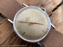 Load image into Gallery viewer, Cyma Tavannes Light Mustard Dial with Fine Gold Hour Markers, Manual, 34mm