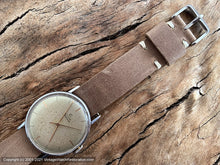 Load image into Gallery viewer, Cyma Tavannes Light Mustard Dial with Fine Gold Hour Markers, Manual, 34mm