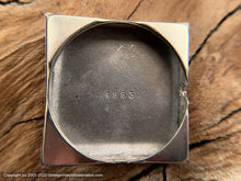 Load image into Gallery viewer, Cyma Original Roman Dial with Great Patina, Square Case, Manual, 25.5x25.5mm