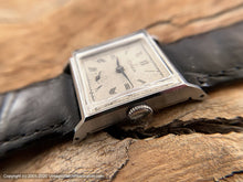Load image into Gallery viewer, Cyma Original Roman Dial with Great Patina, Square Case, Manual, 25.5x25.5mm