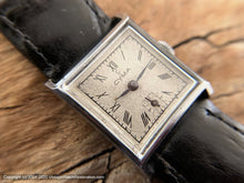 Load image into Gallery viewer, Cyma Original Roman Dial with Great Patina, Square Case, Manual, 25.5x25.5mm