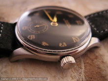 Load image into Gallery viewer, Doxa Black Military Style Dial with Black Pigskin Strap, Manual, 31mm