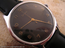 Load image into Gallery viewer, Military Style Black Dial Doxa, Manual, Huge 38mm