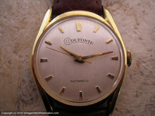 Load image into Gallery viewer, Textured Silver Dial Dufonte (Lucien Piccard) in an Unusual Case Design, Automatic, 33mm