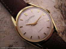 Load image into Gallery viewer, Textured Silver Dial Dufonte (Lucien Piccard) in an Unusual Case Design, Automatic, 33mm