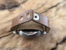Load image into Gallery viewer, Doxa Military Amber Patina Dial on Wide Military-Style Leather Strap, Manual, 32.5mm