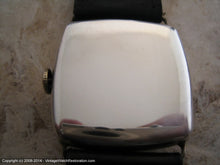 Load image into Gallery viewer, Large Early Election Sterling Silver Case with Fabulous Green Lume Number Dial, Manual, Large 33x38mm