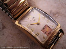 Load image into Gallery viewer, Elgin Silver Dial Rectangular Case with Copper Subdial, Manual, 21x37mm