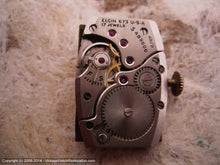Load image into Gallery viewer, Elgin Silver Dial Rectangular Case with Copper Subdial, Manual, 21x37mm