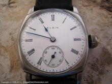 Load image into Gallery viewer, Large Early Transition Porcelain Roman Dial Elgin, Manual, 32x38.5mm