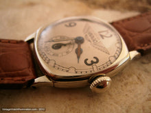 Load image into Gallery viewer, Scarce Elgin Avigo in White Gold Filled Case, Manual, 27.5x27.5mm