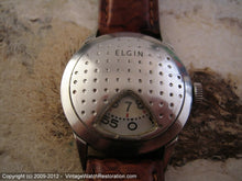 Load image into Gallery viewer, Elgin Direct Read 'Golf Ball' in Rare White Gold, Manual, 30mm