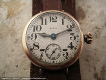 Load image into Gallery viewer, Early WWI Elgin Transitional with Parchment Patina Dial, Manual, 31mm