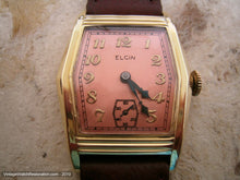 Load image into Gallery viewer, Large Six Sided Elgin Tank with Coppery-Rose Dial, Manual, 29x38mm